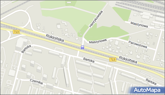 Przystanek Rokicińska - Maszynowa. MPKLodz - Łódź (id 978) na mapie Targeo