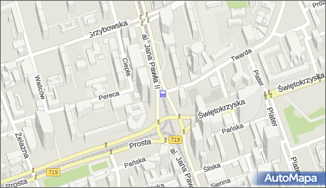 Przystanek rondo ONZ 04. ZTM Warszawa - Warszawa (id 708804) na mapie Targeo