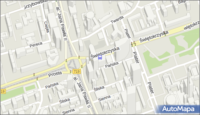 Przystanek rondo ONZ 05. ZTM Warszawa - Warszawa (id 708805) na mapie Targeo