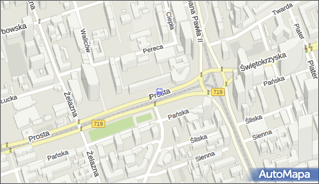 Przystanek rondo ONZ 06. ZTM Warszawa - Warszawa (id 708806) na mapie Targeo