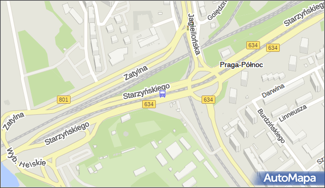 Przystanek rondo Starzyńskiego 03. ZTM Warszawa - Warszawa (id 100603) na mapie Targeo