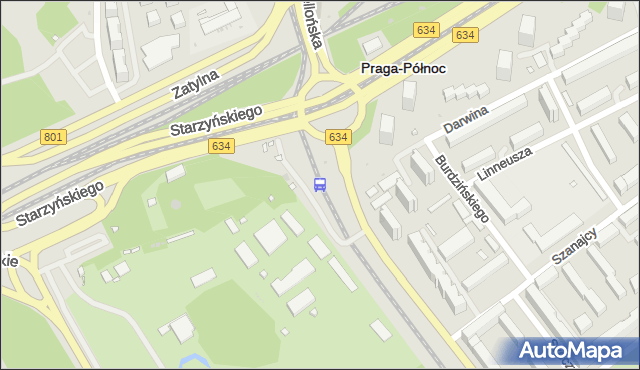Przystanek rondo Starzyńskiego 05. ZTM Warszawa - Warszawa (id 100605) na mapie Targeo