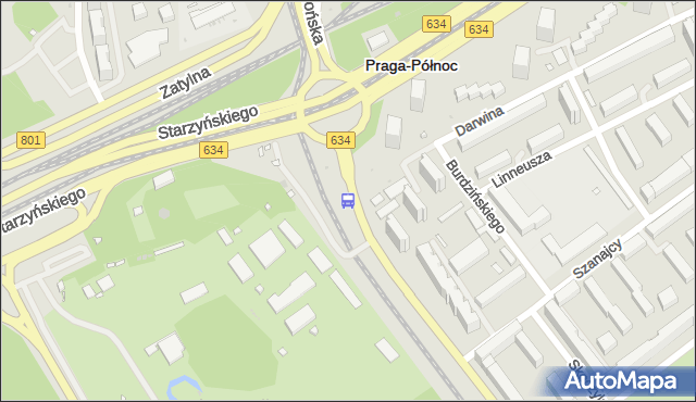Przystanek rondo Starzyńskiego 09. ZTM Warszawa - Warszawa (id 100609) na mapie Targeo