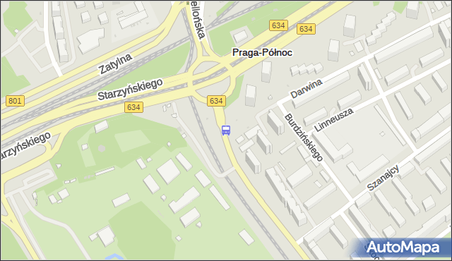 Przystanek rondo Starzyńskiego 10. ZTM Warszawa - Warszawa (id 100610) na mapie Targeo