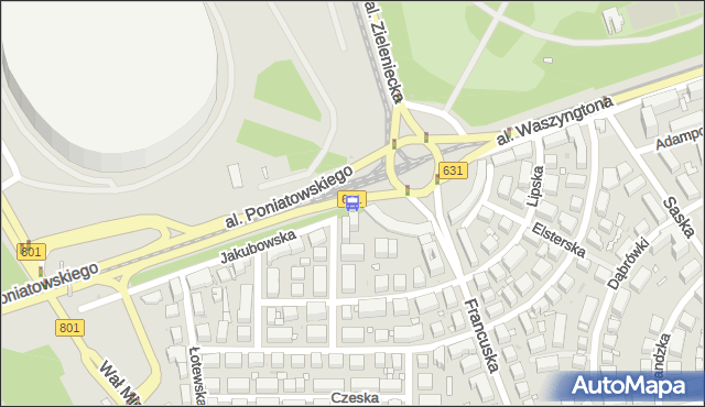 Przystanek rondo Waszyngtona 02. ZTM Warszawa - Warszawa (id 213102) na mapie Targeo