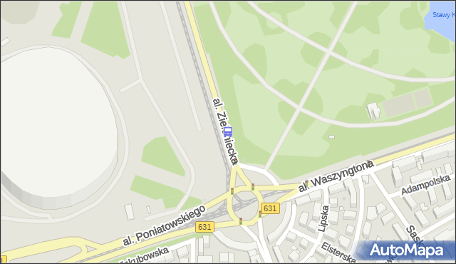Przystanek rondo Waszyngtona 04. ZTM Warszawa - Warszawa (id 213104) na mapie Targeo