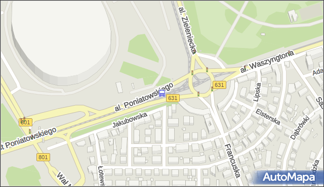 Przystanek rondo Waszyngtona 05. ZTM Warszawa - Warszawa (id 213105) na mapie Targeo