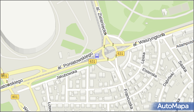 Przystanek rondo Waszyngtona 07. ZTM Warszawa - Warszawa (id 213107) na mapie Targeo