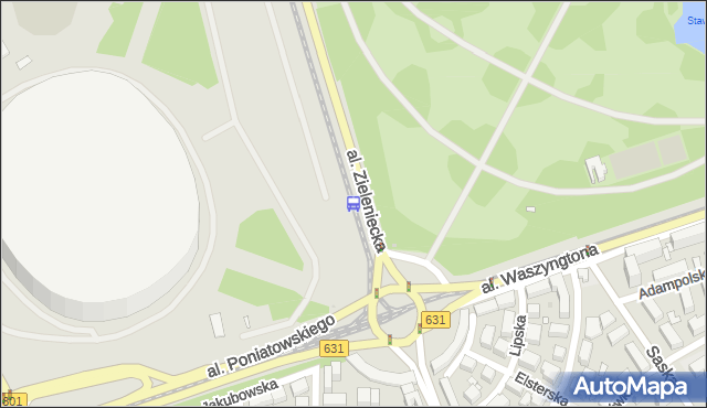 Przystanek rondo Waszyngtona 08. ZTM Warszawa - Warszawa (id 213108) na mapie Targeo