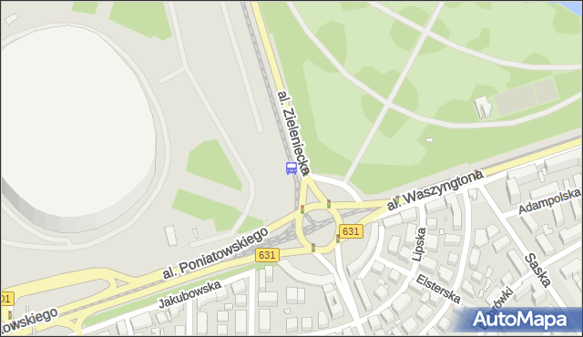 Przystanek rondo Waszyngtona 09. ZTM Warszawa - Warszawa (id 213109) na mapie Targeo