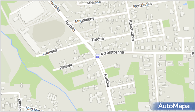 Przystanek Rudzka - Przestrzenna. MPKLodz - Łódź (id 991) na mapie Targeo