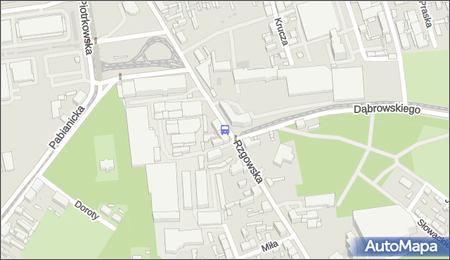 Przystanek Rzgowska - Dąbrowskiego. MPKLodz - Łódź (id 1020) na mapie Targeo