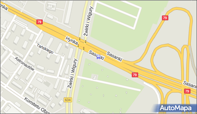 Przystanek Sasanki 03. ZTM Warszawa - Warszawa (id 403703) na mapie Targeo