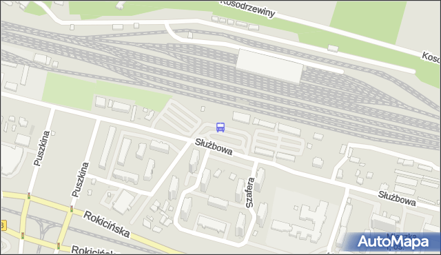 Przystanek Służbowa - Dw. Łódź Widzew. MPKLodz - Łódź (id 356) na mapie Targeo