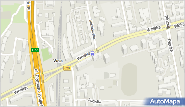 Przystanek Sokołowska 03. ZTM Warszawa - Warszawa (id 500603) na mapie Targeo
