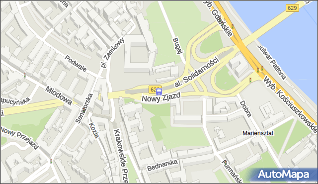 Przystanek Stare Miasto 01. ZTM Warszawa - Warszawa (id 704701) na mapie Targeo