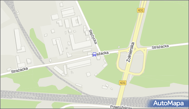 Przystanek Stężycka 01. ZTM Warszawa - Warszawa (id 221901) na mapie Targeo