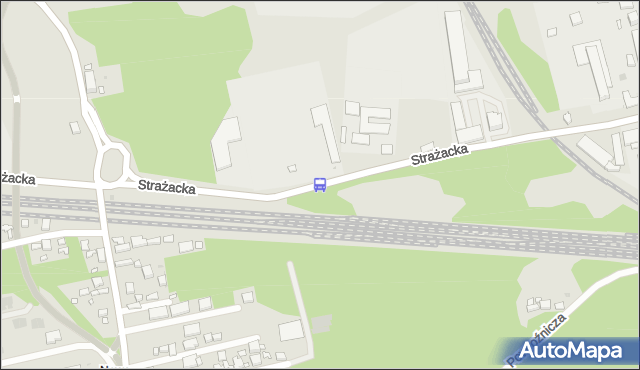 Przystanek Strażacka 01. ZTM Warszawa - Warszawa (id 208001) na mapie Targeo