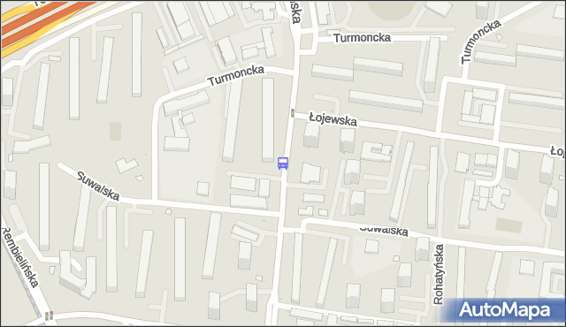 Przystanek Suwalska 01. ZTM Warszawa - Warszawa (id 115001) na mapie Targeo