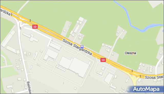 Przystanek Szosa Stargardzka nż 11. ZDiTM Szczecin - Szczecin (id 81011) na mapie Targeo