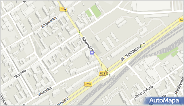Przystanek Szwedzka 07. ZTM Warszawa - Warszawa (id 105307) na mapie Targeo