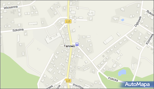 Przystanek Tanowo Policka 11. ZDiTM Szczecin - Szczecin (id 50711) na mapie Targeo