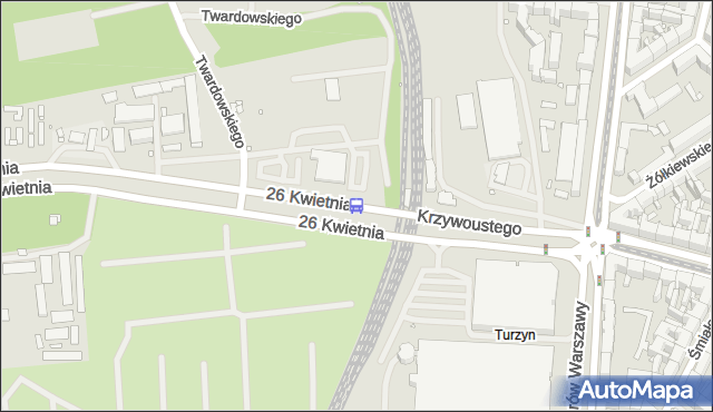 Przystanek Turzyn Dworzec 11. ZDiTM Szczecin - Szczecin (id 10111) na mapie Targeo