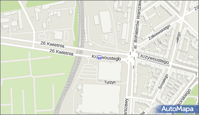 Przystanek Turzyn Dworzec 12. ZDiTM Szczecin - Szczecin (id 10112) na mapie Targeo