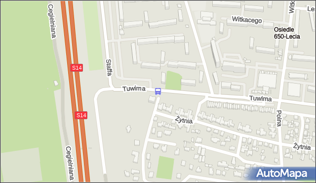 Przystanek Tuwima - Boya-Żeleńskiego (Zgierz). MPKLodz - Łódź (id 3049) na mapie Targeo