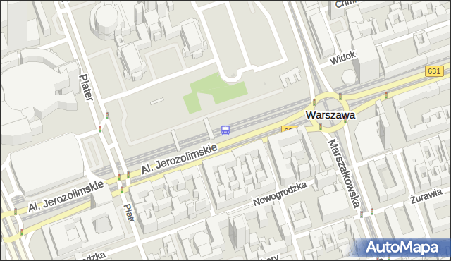 Przystanek Warszawa Śródmieście 01. ZTM Warszawa - Warszawa (id 790101) na mapie Targeo