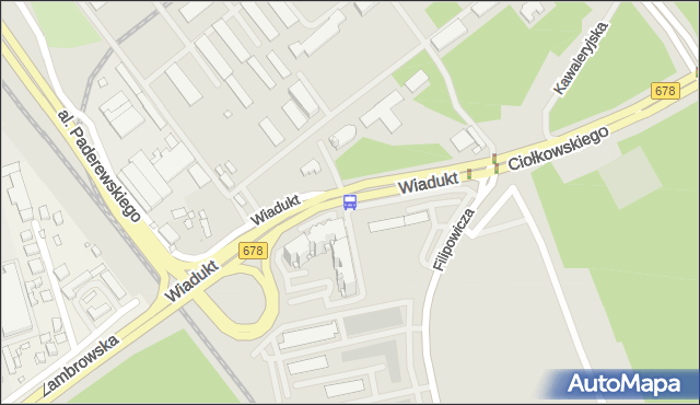 Przystanek WIADUKT/PKP STADION. BKM - Białystok (id 146) na mapie Targeo