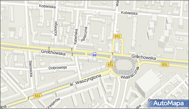Przystanek Wiatraczna 05. ZTM Warszawa - Warszawa (id 200805) na mapie Targeo