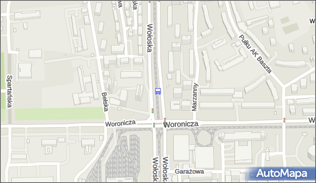 Przystanek Woronicza 04. ZTM Warszawa - Warszawa (id 324004) na mapie Targeo
