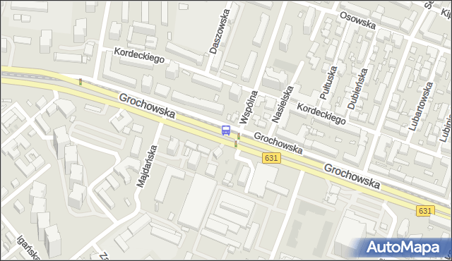 Przystanek Wspólna Droga 04. ZTM Warszawa - Warszawa (id 201004) na mapie Targeo