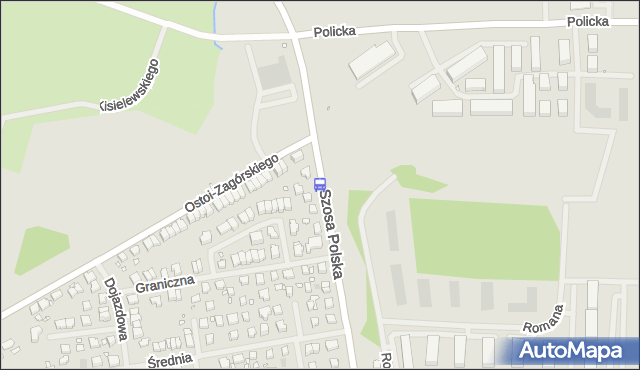 Przystanek Zagórskiego 11. ZDiTM Szczecin - Szczecin (id 42511) na mapie Targeo