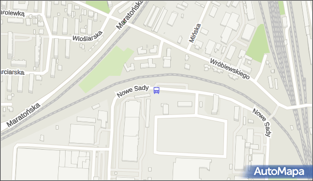 Przystanek zajezdnia MPK NŻ. MPKLodz - Łódź (id 622) na mapie Targeo