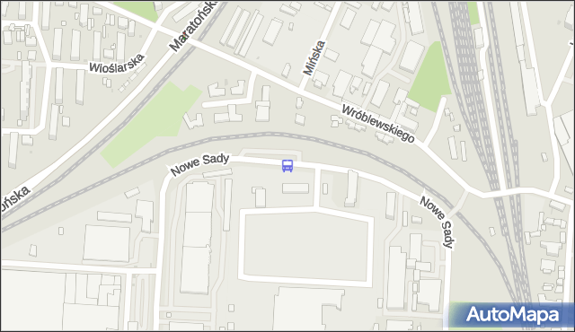 Przystanek zajezdnia MPK NŻ. MPKLodz - Łódź (id 1611) na mapie Targeo