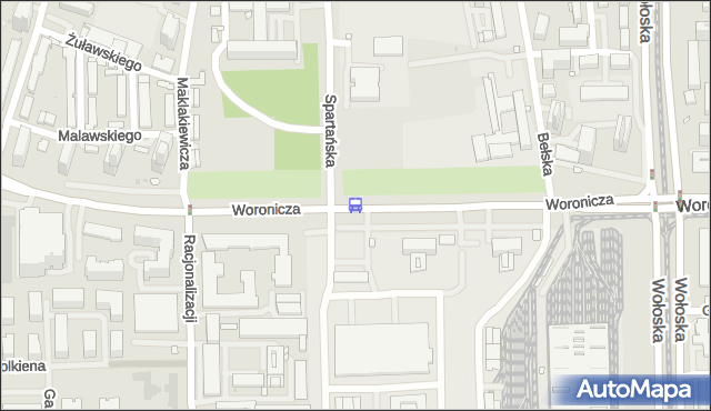Przystanek Zajezdnia Woronicza 02. ZTM Warszawa - Warszawa (id 325802) na mapie Targeo