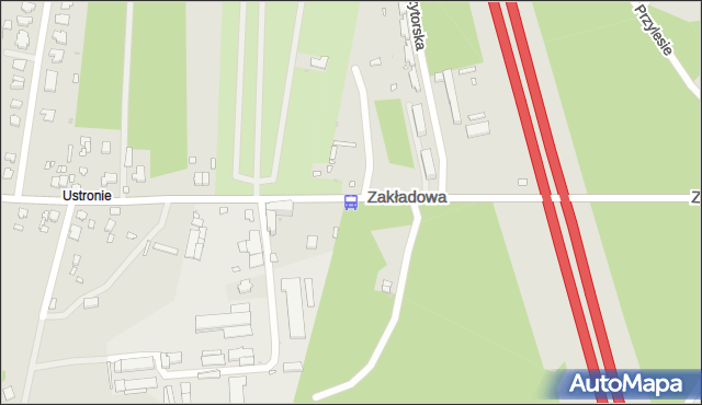 Przystanek Zakładowa - Dyspozytorska NŻ. MPKLodz - Łódź (id 1412) na mapie Targeo