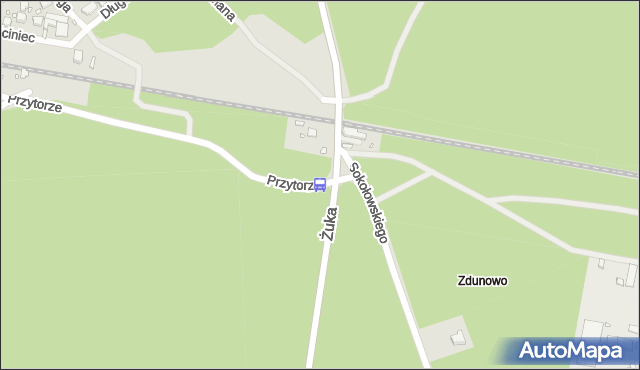 Przystanek Zdunowo Dworzec nż 21. ZDiTM Szczecin - Szczecin (id 73621) na mapie Targeo
