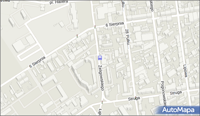 Przystanek Żeligowskiego - Struga. MPKLodz - Łódź (id 1512) na mapie Targeo