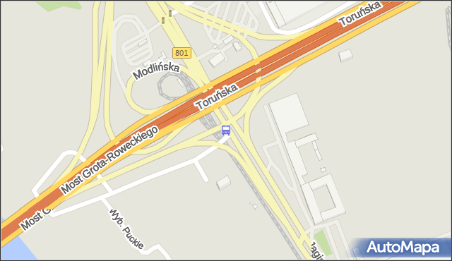 Przystanek Żerań FSO 01. ZTM Warszawa - Warszawa (id 101301) na mapie Targeo