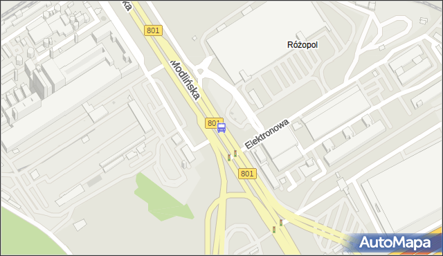 Przystanek Żerań FSO 02. ZTM Warszawa - Warszawa (id 101302) na mapie Targeo