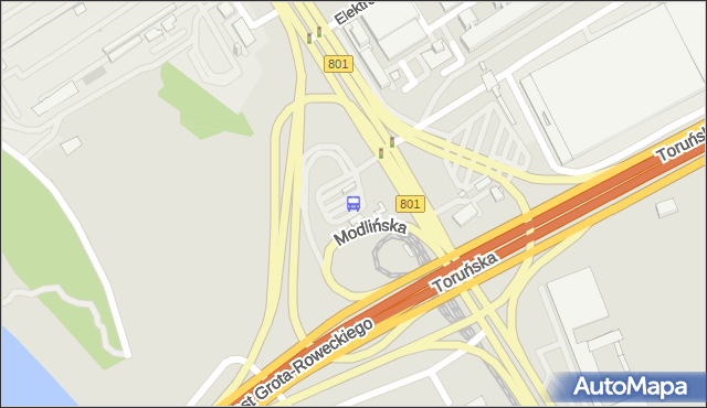 Przystanek Żerań FSO 10. ZTM Warszawa - Warszawa (id 101310) na mapie Targeo