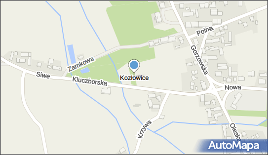 Pałac, kościół, Kluczborska, Kozłowice 46-310 - Atrakcja turystyczna