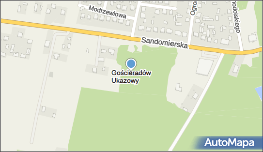 Pałac, park, rezerwat, usługi, Gościeradów Ukazowy - Atrakcja turystyczna