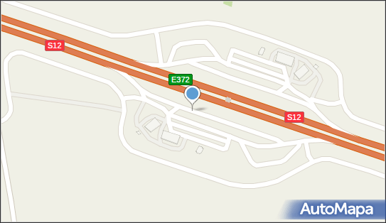 MOP Markuszów Południe, S12, S17, E372, Markuszów - Autokar, BUS - Parking