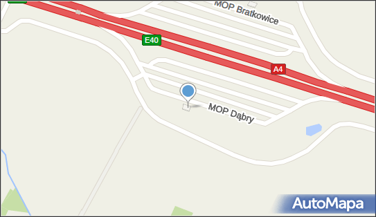 MOP Dąbry, A4, Bratkowice - Autostradowy, MOP - Parking