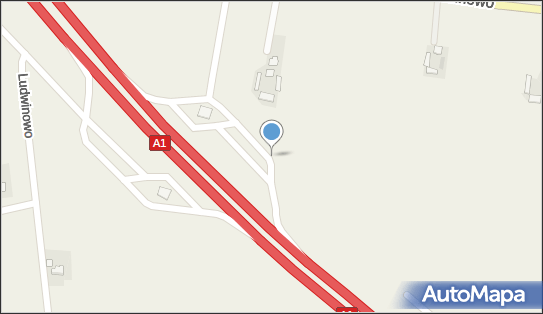 MOP Ludwinowo Północ, A1, Ludwinowo - Autostradowy, MOP - Parking