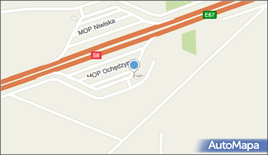 MOP Ochędzyn, Nowy Ochędzyn, Nowy Ochędzyn 98-420 - Autostradowy, MOP - Parking